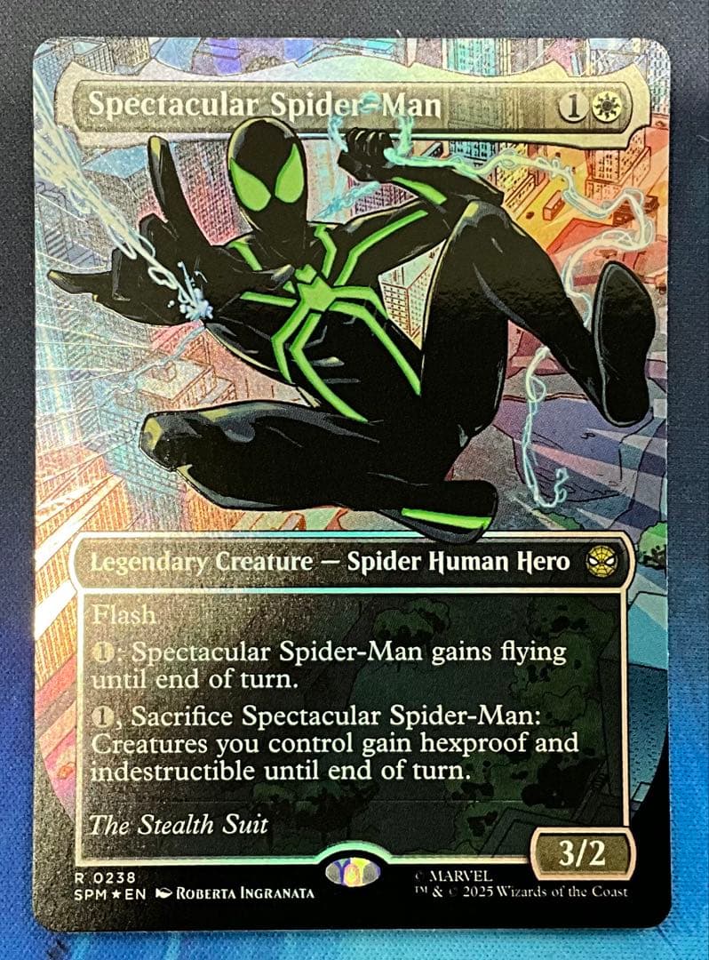 Spectacular Spider-Man テクスチャーfoil BLACK Spectacular Spider-Man テクスチャーfoil BLACK Spectacular Spider